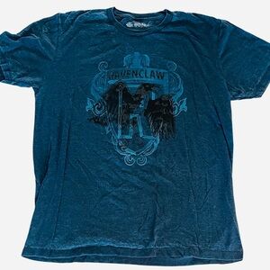 Harry Potter Ravenclaw - Wizarding World Blue Distressed Print Tee XL